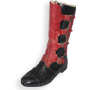 Black Red Leather Boots