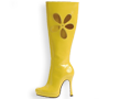 Yellow Flower Power Boots