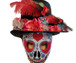 Day of the Dead Hat with Mask